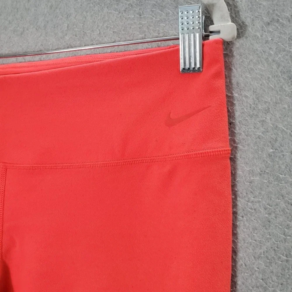 Nike Go Women Activewear Pants Large Red Cropped Legging‎ Tour Performance